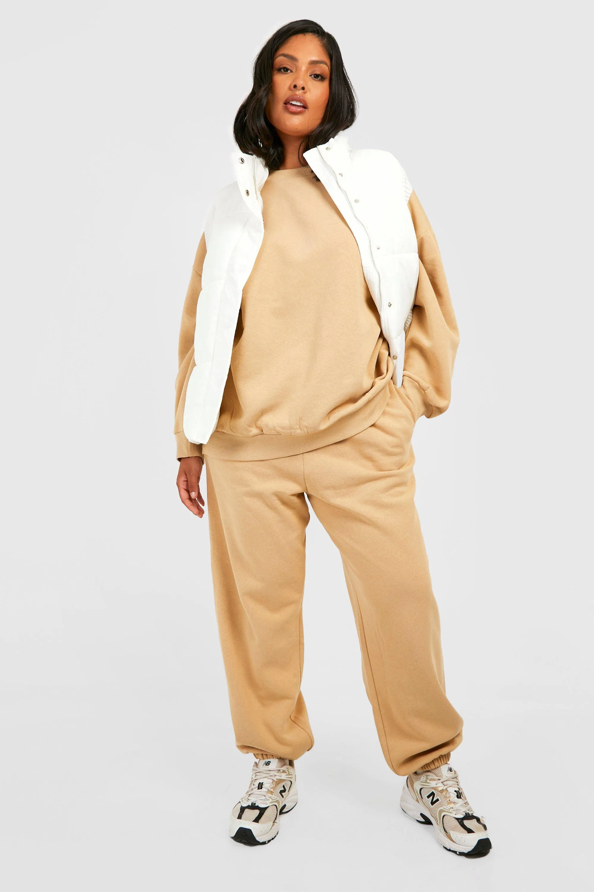 Plus Basic Oversized Sweat Tracksuit